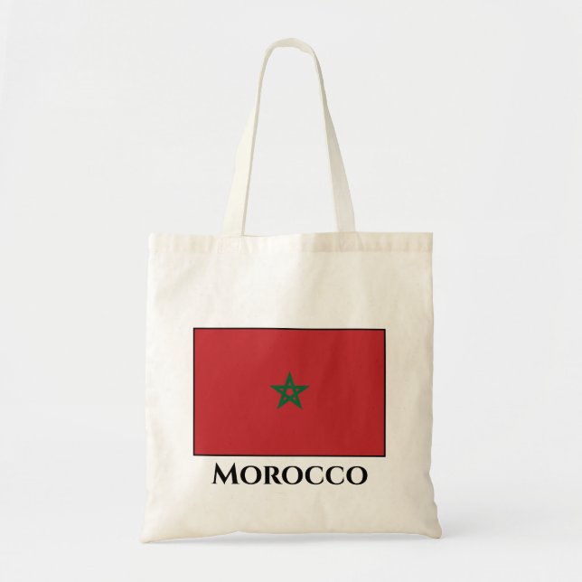 Morocco Flag Tote Bag (Front)