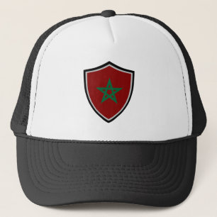 Morocco flag trucker hat