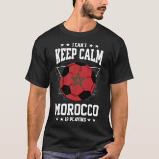 Morocco Football Jersey 2022 Flag Funny Soccer Lov T-Shirt