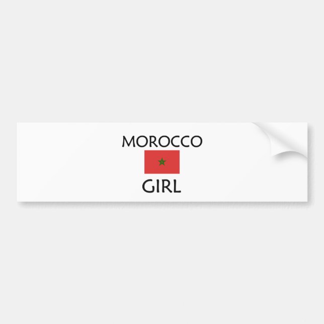 MOROCCO GIRL BUMPER STICKER (Front)