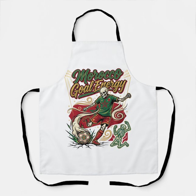 Morocco Goal Energy Skeleton Striker Nations Creat Apron (Front)