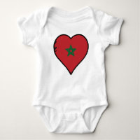 Morocco Heart Moroccan Flag
