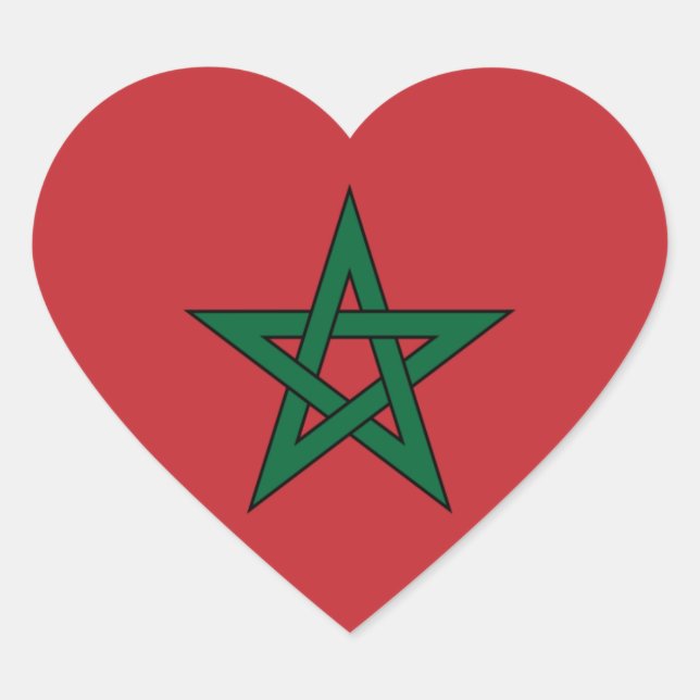 morocco heart sticker (Front)