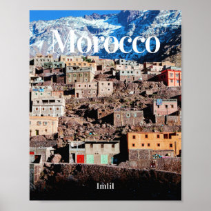 Morocco Imlil Morocco travel Moroccan Gifts Poster