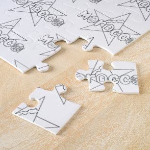 Morocco is crowned traditions, doors of court jigsaw puzzle