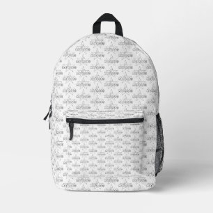 Morocco is crowned traditions, doors of court printed backpack