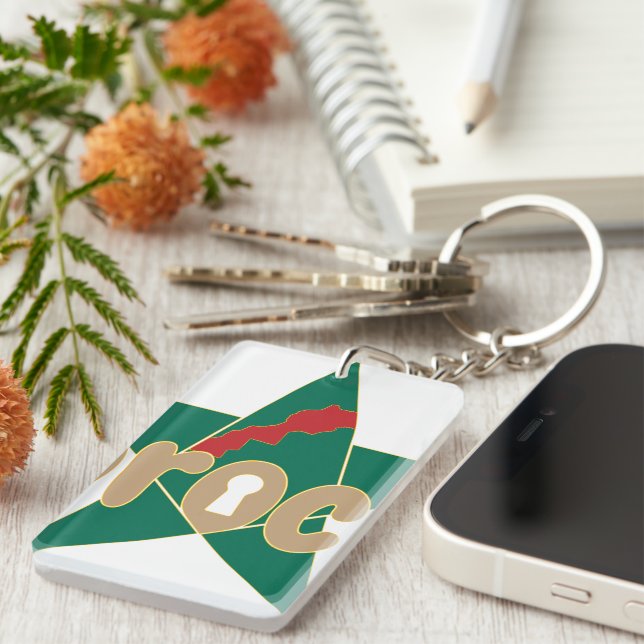 Morocco is identity, passed down with pride key ring (Front Right)