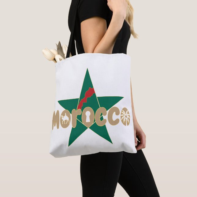 Morocco is identity, passed down with pride tote bag (Close Up)