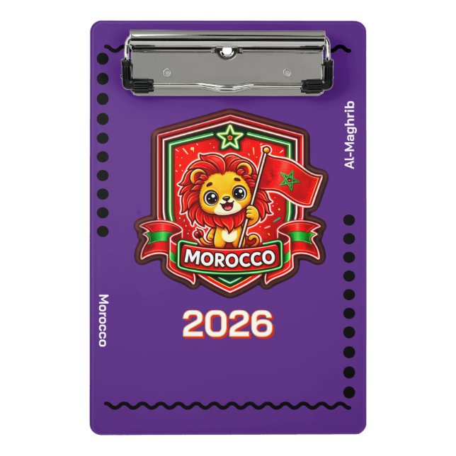 Morocco Kids Mini Clipboard (Front)