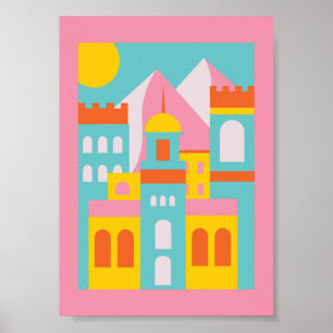 Morocco kids room poster