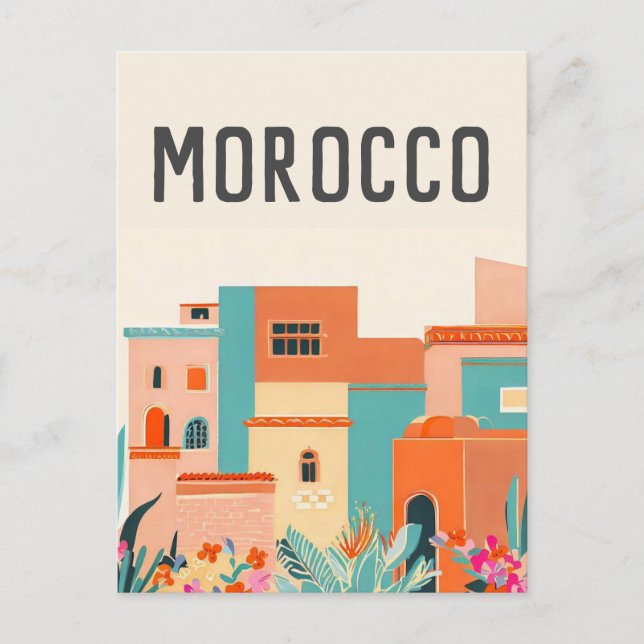 Morocco Marakech Postcard (Front)