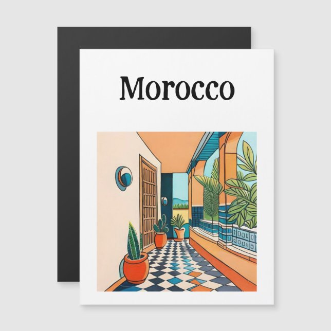 Morocco Marrakech  (Front/Back)