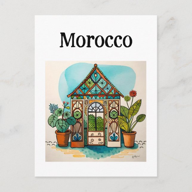 Morocco Marrakech  Postcard (Front)