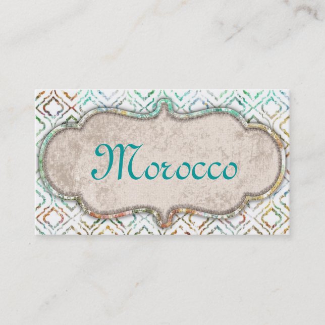 Morocco Medium Business Card (Front)