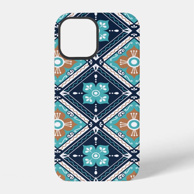 Morocco Mexican Seamless Decorative Pattern Backgr iPhone Case (Back)