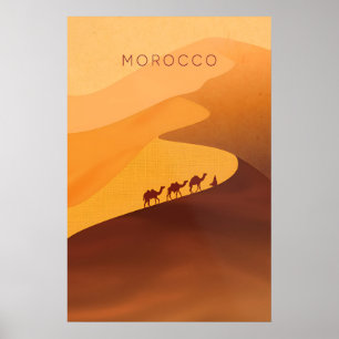 Morocco Minimal Travel Poster