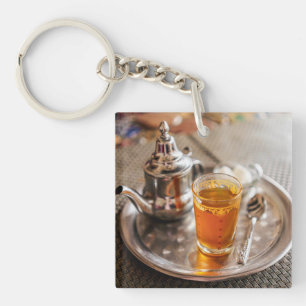 Morocco mint tea & personalised travel year key ring