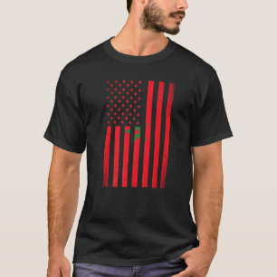 Morocco Moroccan Flag Football Soccer Sports T-Shirt