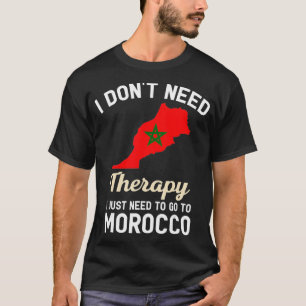 Morocco Moroccan Flag Map Travel Gifts T-Shirt