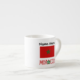 Morocco Moroccan Flag Personalised  Espresso Cup