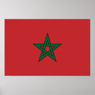 Morocco – Moroccan Flag Poster