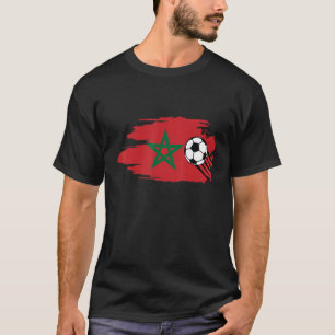 Morocco Moroccan Flag Soccer Football T-Shirt