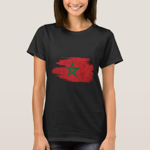 Morocco Moroccan Flag Soccer Footbyll Lover T-Shirt