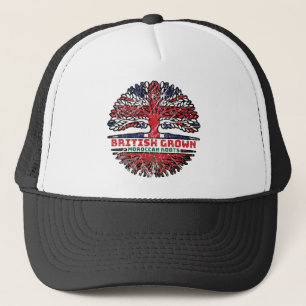 Morocco Moroccan Uk United Kingdom British Tree Trucker Hat