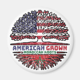Morocco Moroccan US American USA United States Magnet