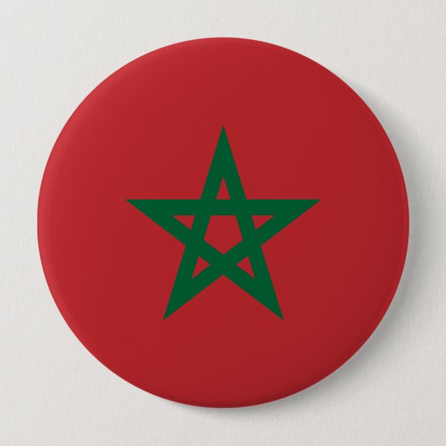 Morocco, Morocco 10 Cm Round Badge (Front)