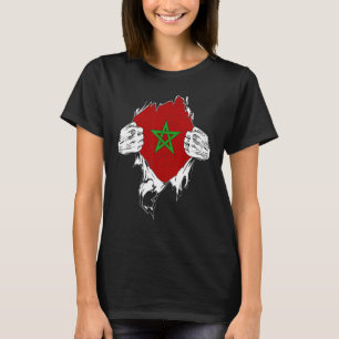 Morocco, Morocco Flag Love, Moroccan Proud T-Shirt