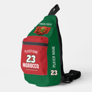 Morocco National Football Flag Heritage Soccer Sling Bag