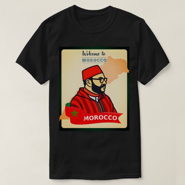 Morocco National Football Team (Atlas Lions) 2025 T-Shirt (Design Front)
