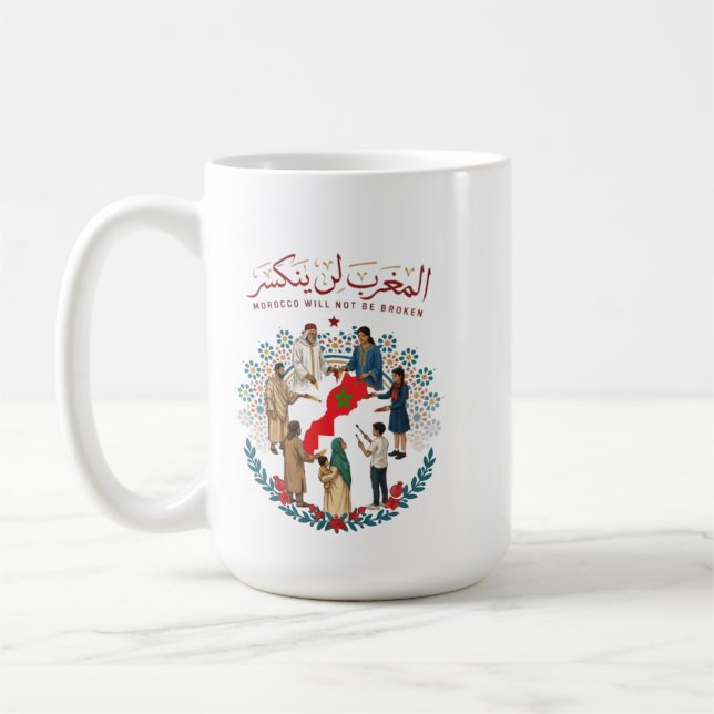 Morocco Never Breaks Coffee Mug (Left)