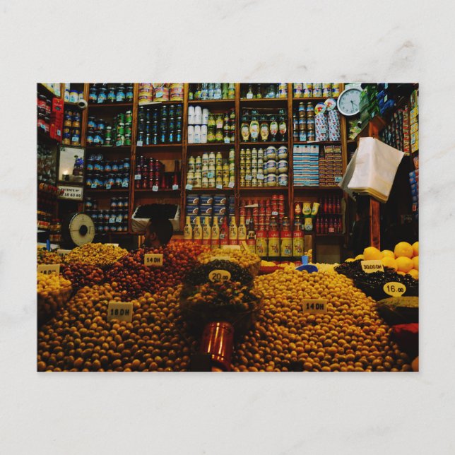 Morocco: Olive lovers Postcard (Front)