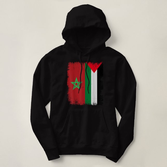 Morocco Palestine Hoodie (Design Front)