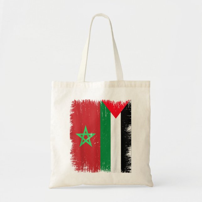 Morocco Palestine Tote Bag (Front)