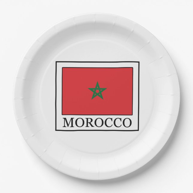 Morocco Paper Plate (Front)
