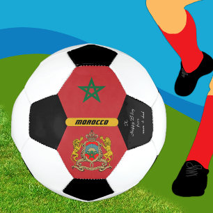 Morocco Personalised, Flag, Photo Soccer Ball