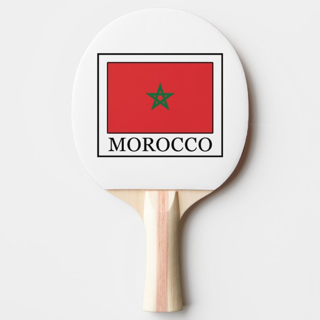 Morocco Ping Pong Paddle (Front)