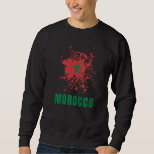 Morocco Retro Vintage Watercolors Sport Moroccan F Sweatshirt