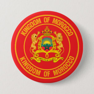 Morocco Round Emblem 7.5 Cm Round Badge