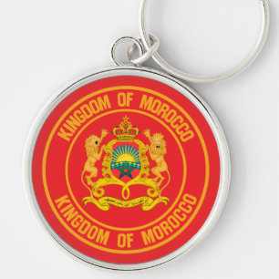 Morocco Round Emblem Key Ring