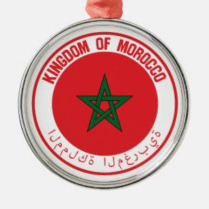 Morocco Round Emblem Metal Ornament