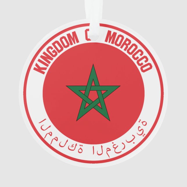 Morocco Round Emblem Ornament (Back)