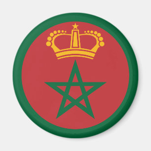 Morocco roundel country flag symbol army military  magnet