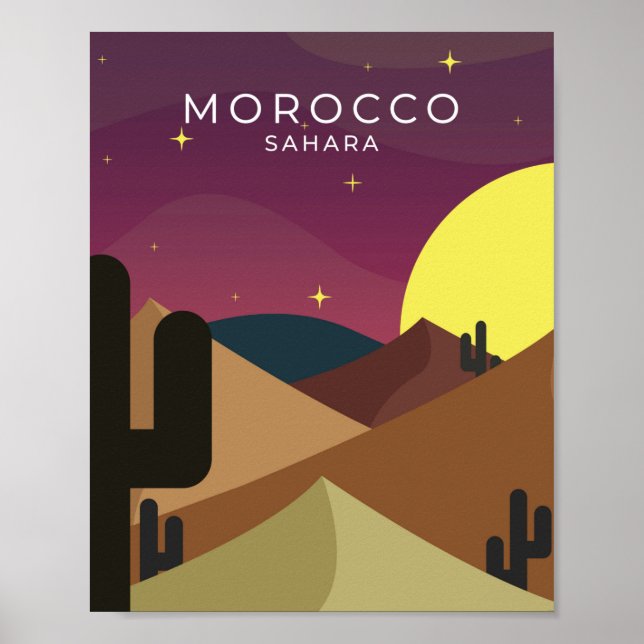 Morocco Sahara Poster (Front)