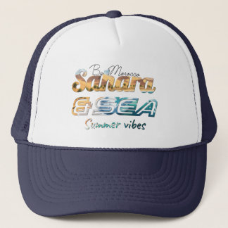 Morocco Sahara & Sea Summer Vibes Design Trucker Hat