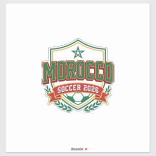 Morocco Soccer 2026 Soccer Bold Country Typography