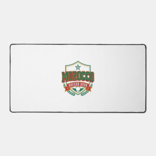 Morocco Soccer 2026 Soccer Bold Country Typography Desk Mat